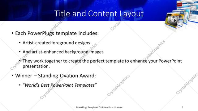 Title and Content presentation slide layout