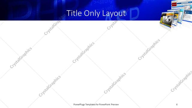 Title Only presentation slide layout