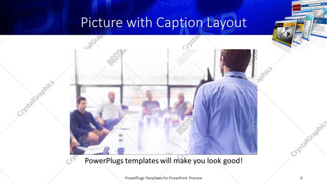 Picture with Caption presentation slide layout