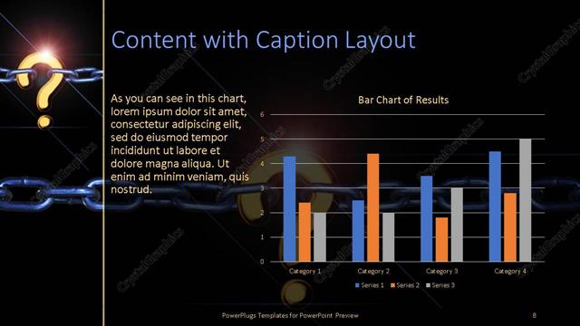 Content with Caption presentation slide layout