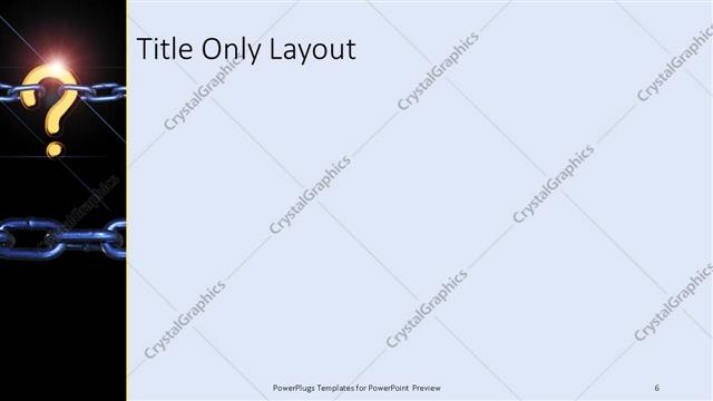 Title Only presentation slide layout