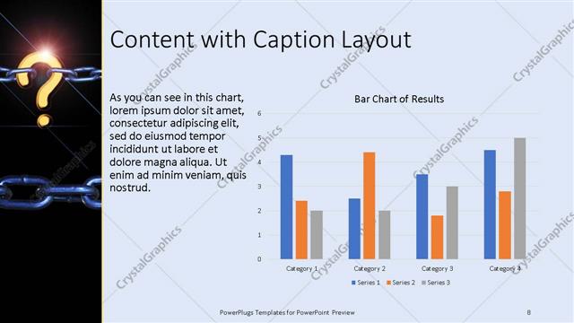 Content with Caption presentation slide layout