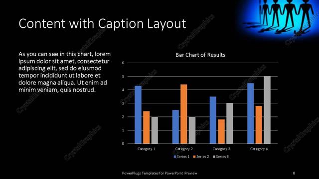 Content with Caption presentation slide layout