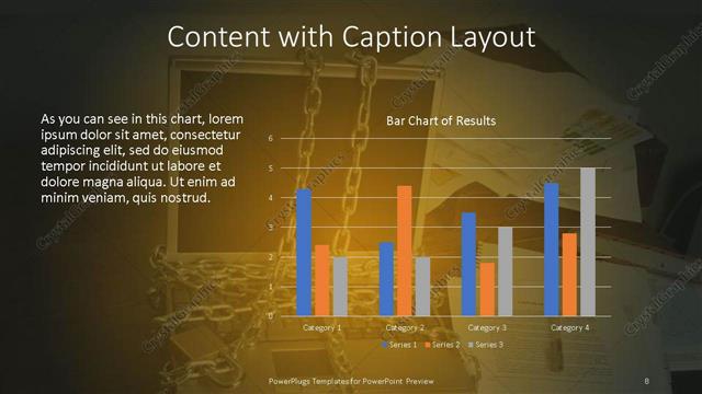 Content with Caption presentation slide layout