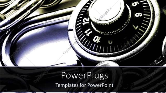  Presentation with chains - Chains and lockers padlocks white and black background metaphor