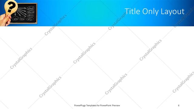 Title Only presentation slide layout