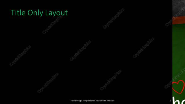 Title Only presentation slide layout