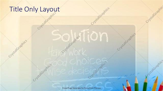 Title Only presentation slide layout