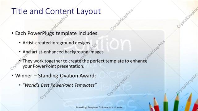 Title and Content presentation slide layout