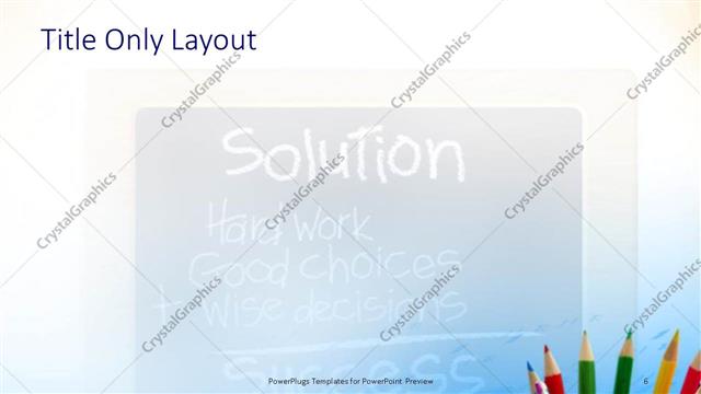 Title Only presentation slide layout