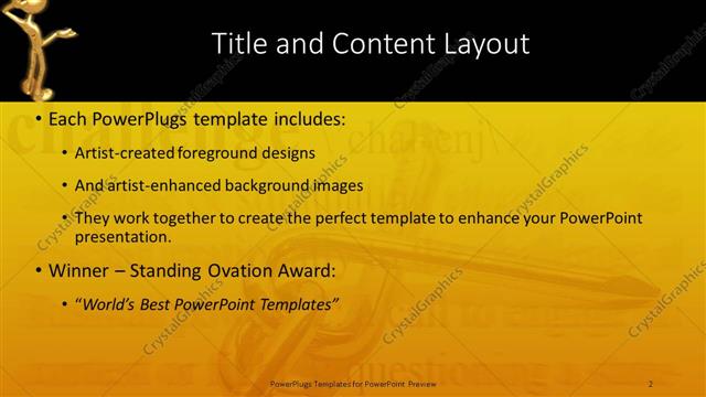 Title and Content presentation slide layout