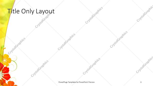 Title Only presentation slide layout