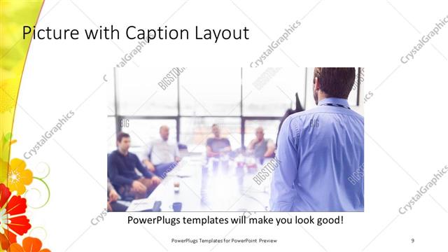 Picture with Caption presentation slide layout