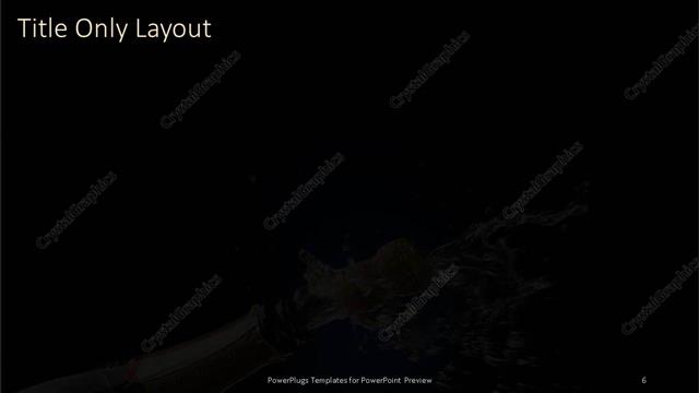 Title Only presentation slide layout