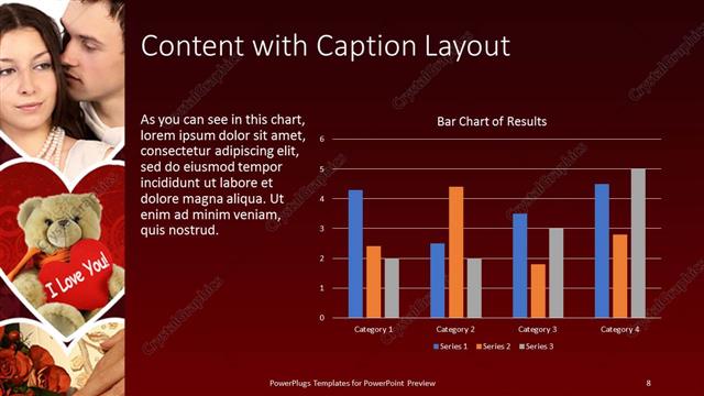 Content with Caption presentation slide layout