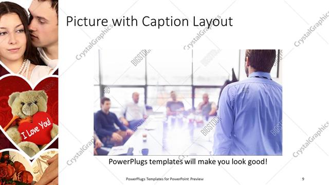 Picture with Caption presentation slide layout