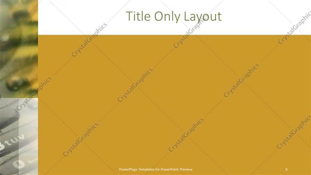 Title Only presentation slide layout