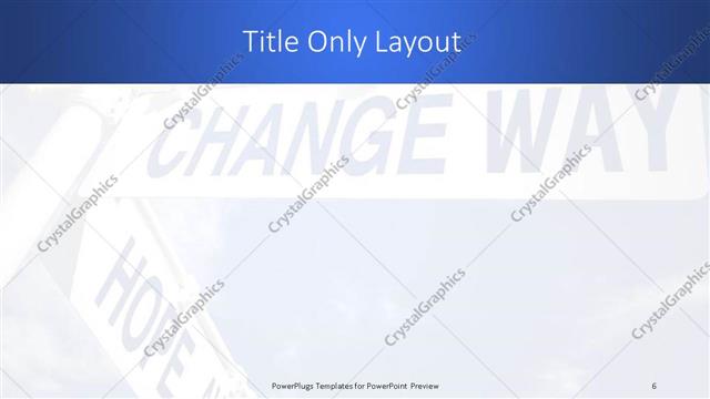 Title Only presentation slide layout