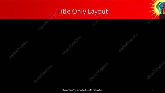 Title Only presentation slide layout