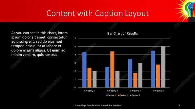 Content with Caption presentation slide layout
