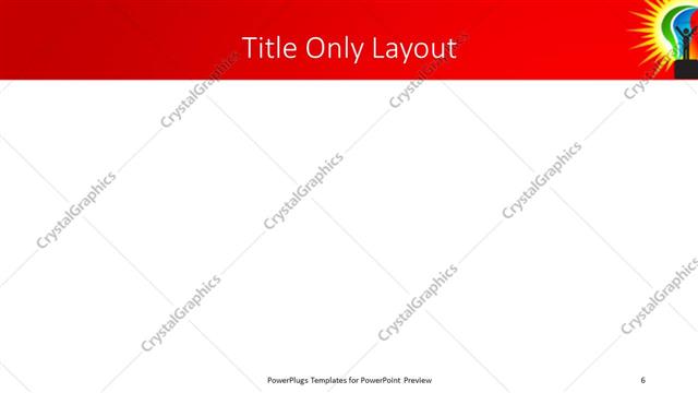 Title Only presentation slide layout