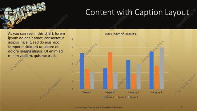 Content with Caption presentation slide layout