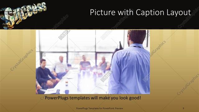 Picture with Caption presentation slide layout
