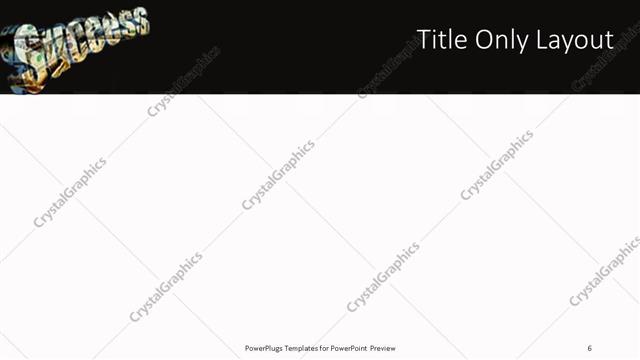 Title Only presentation slide layout