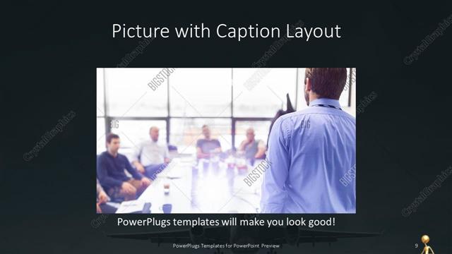 Picture with Caption presentation slide layout