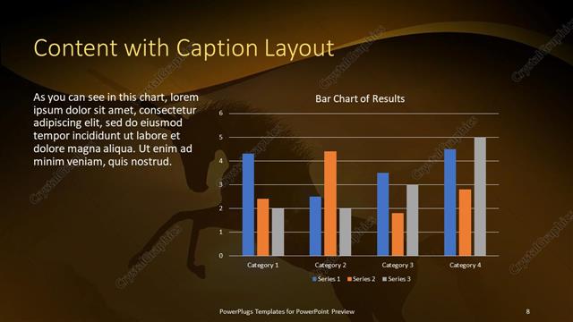 Content with Caption presentation slide layout