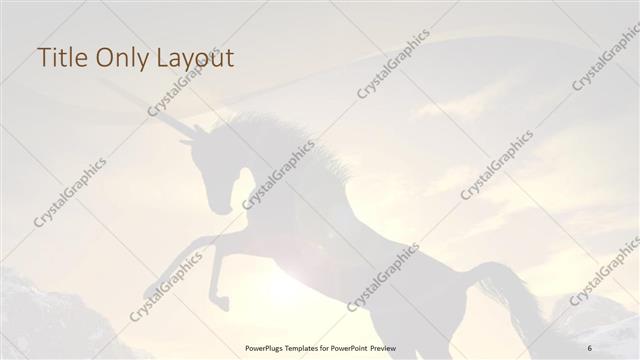 Title Only presentation slide layout