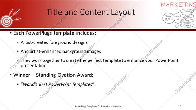 Title and Content presentation slide layout
