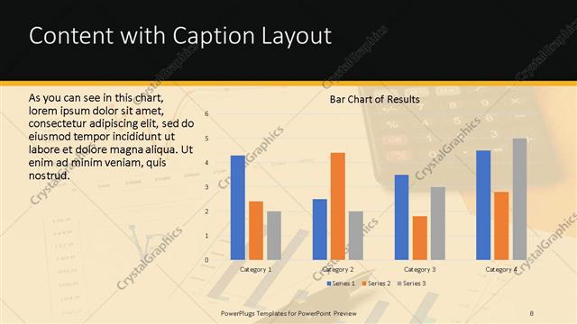 Content with Caption presentation slide layout
