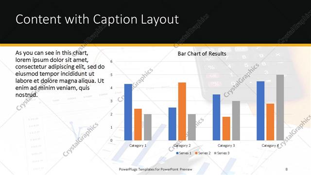 Content with Caption presentation slide layout
