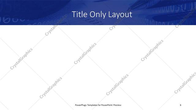 Title Only presentation slide layout