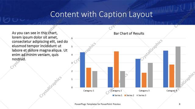 Content with Caption presentation slide layout
