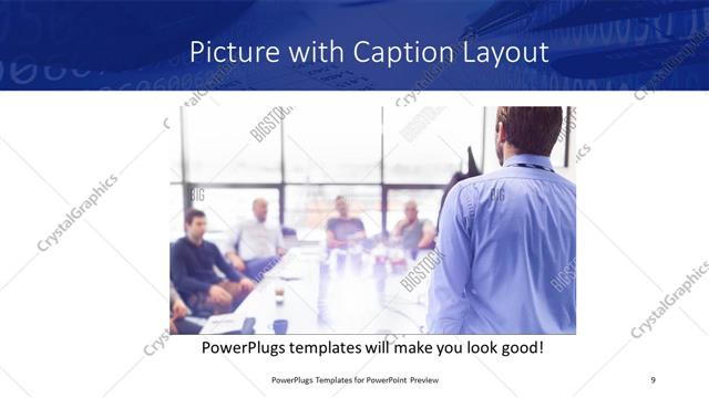 Picture with Caption presentation slide layout