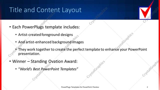 Title and Content presentation slide layout