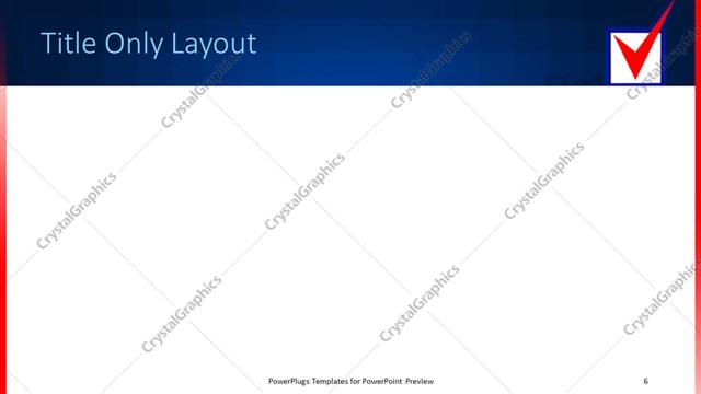 Title Only presentation slide layout