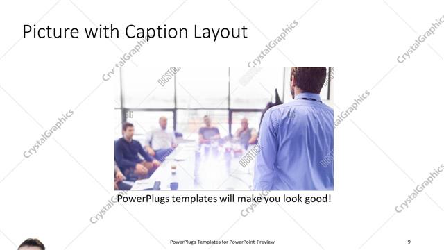Picture with Caption presentation slide layout