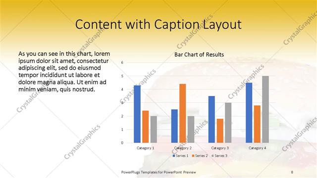 Content with Caption presentation slide layout