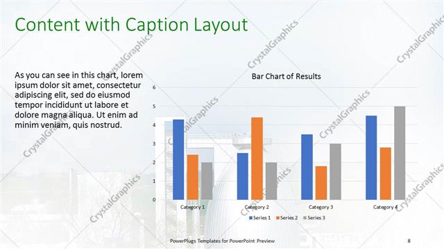 Content with Caption presentation slide layout