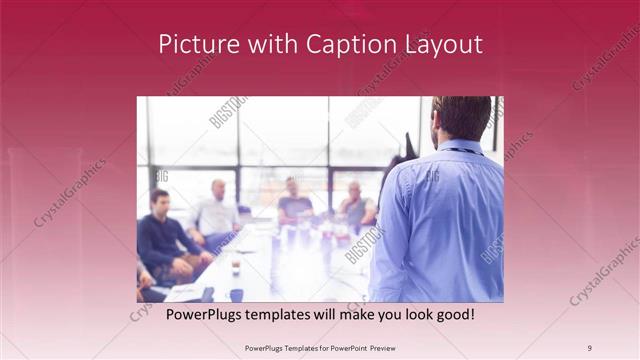 Picture with Caption presentation slide layout