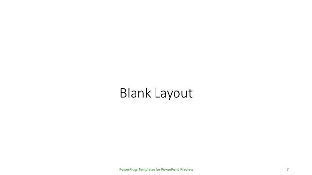 Blank presentation slide layout