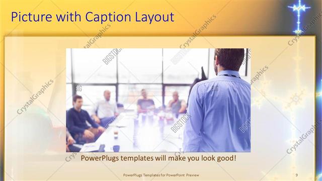 Picture with Caption presentation slide layout