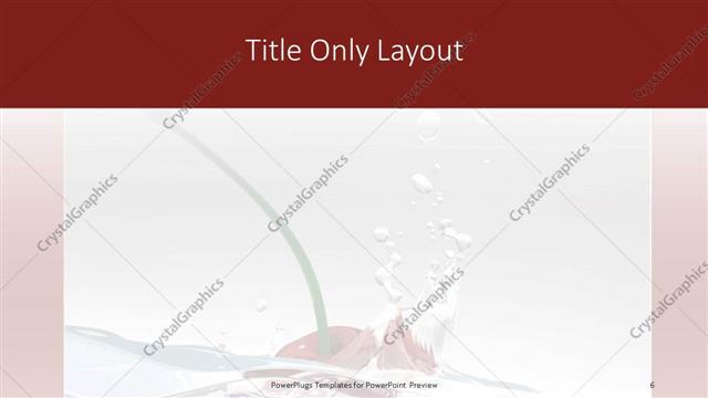 Title Only presentation slide layout