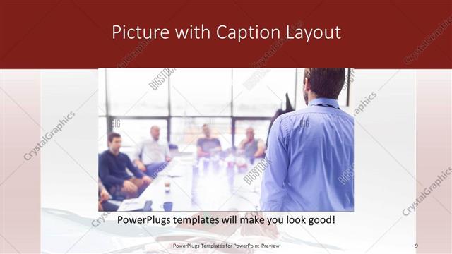 Picture with Caption presentation slide layout
