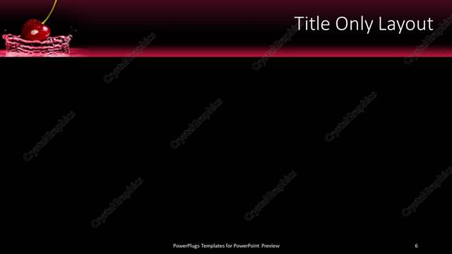 Title Only presentation slide layout