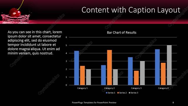 Content with Caption presentation slide layout