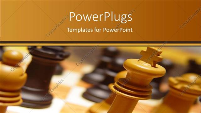  Presentation with competition - Chess game in progress, competition, games